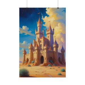 Fantasy Sand Castle Rolled Poster