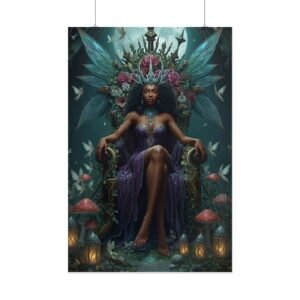 Afrofuturisim Dark Fairy Queen Rolled Poster