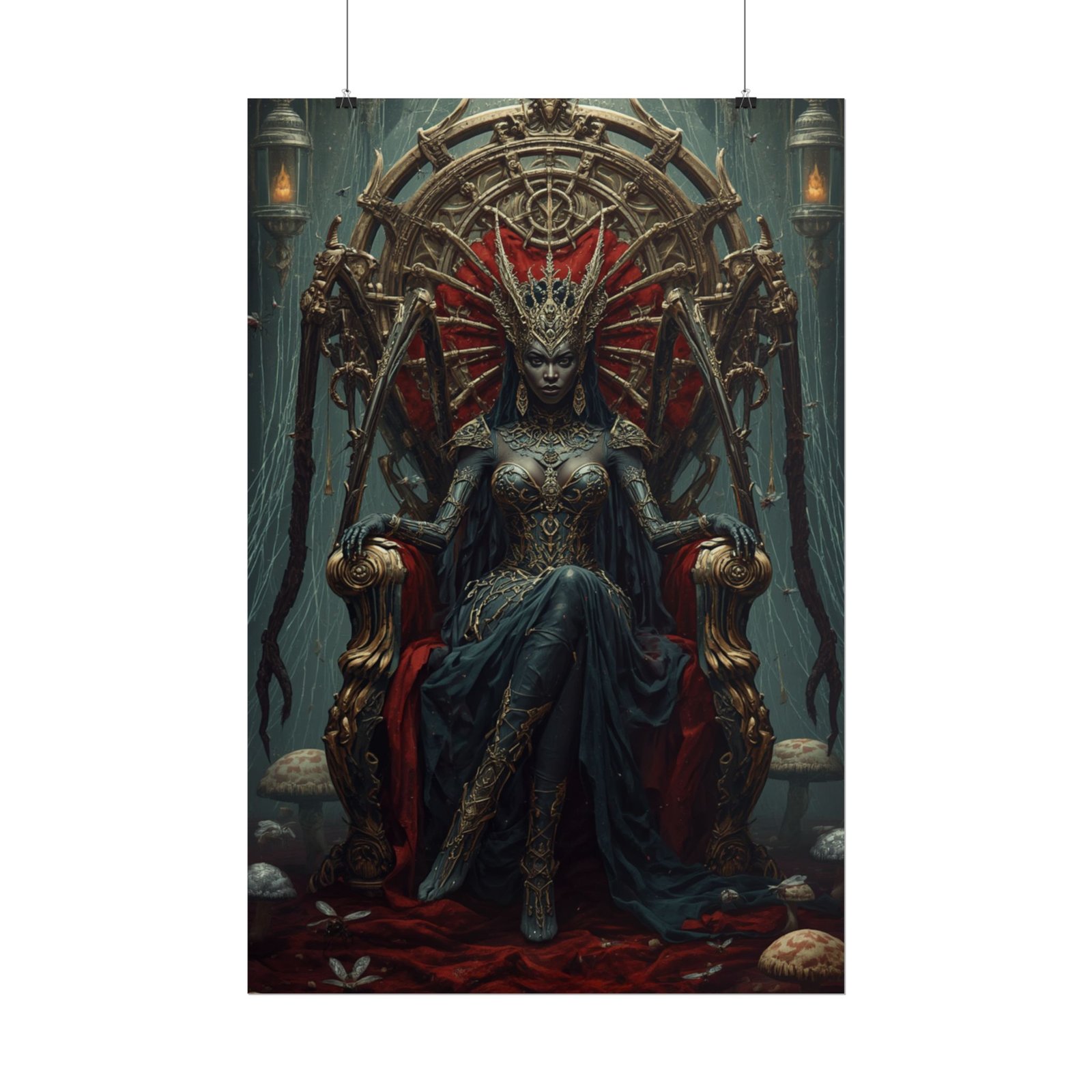 Afrofuturisim Gothic Queen Rolled Poster