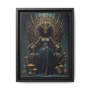 Afrofuturisim Queen of Spores Canvas FRAMED, 9x12"