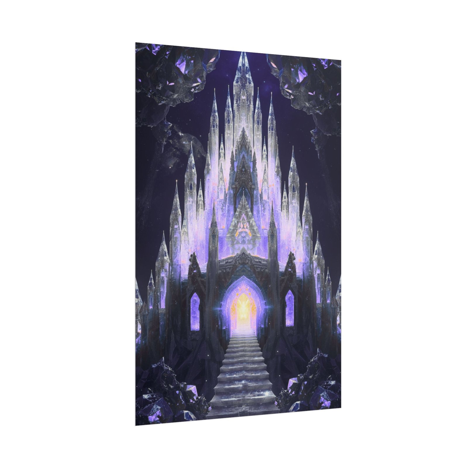 Fantasy Crystal Castle Rolled Poster - Image 2