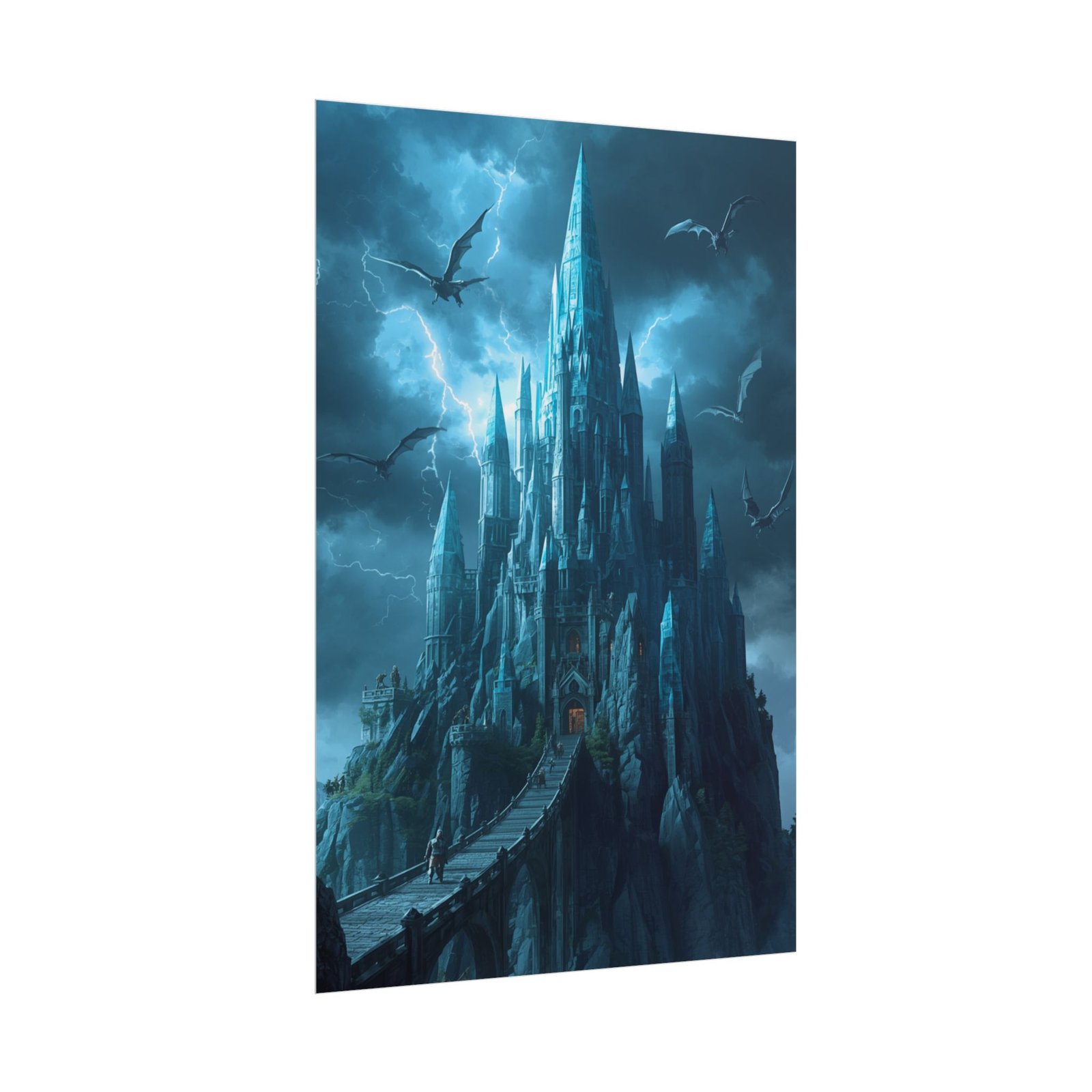 Dragons Gothic Ice Castle Rolled Poster - Image 2