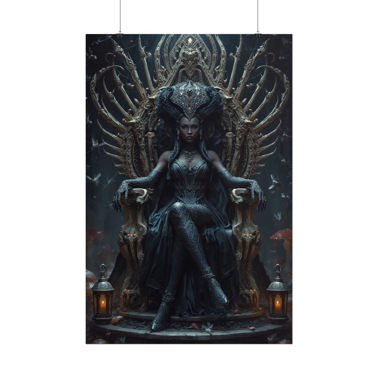 Afrofuturisim Gothic Goddess Rolled Poster