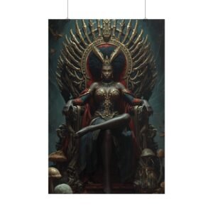 Afrofuturisim Gothic Goddess Rolled Poster