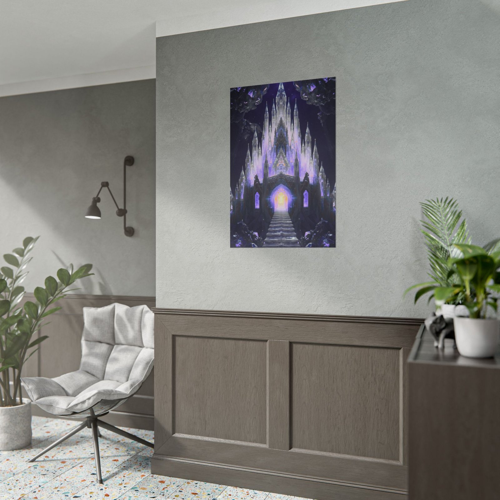 Fantasy Crystal Castle Rolled Poster - Image 3