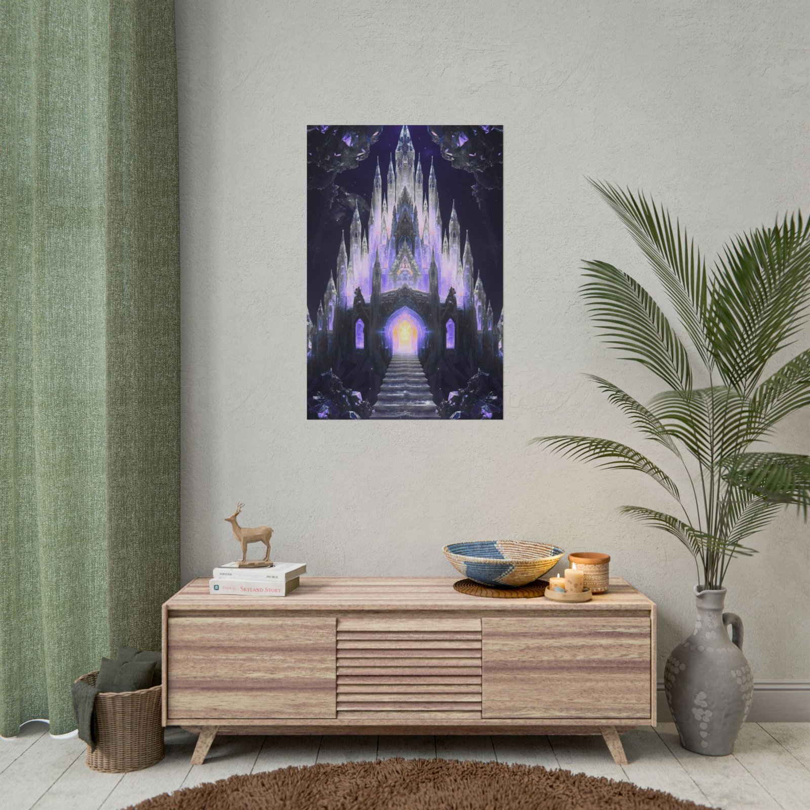 Fantasy Crystal Castle Rolled Poster - Image 4
