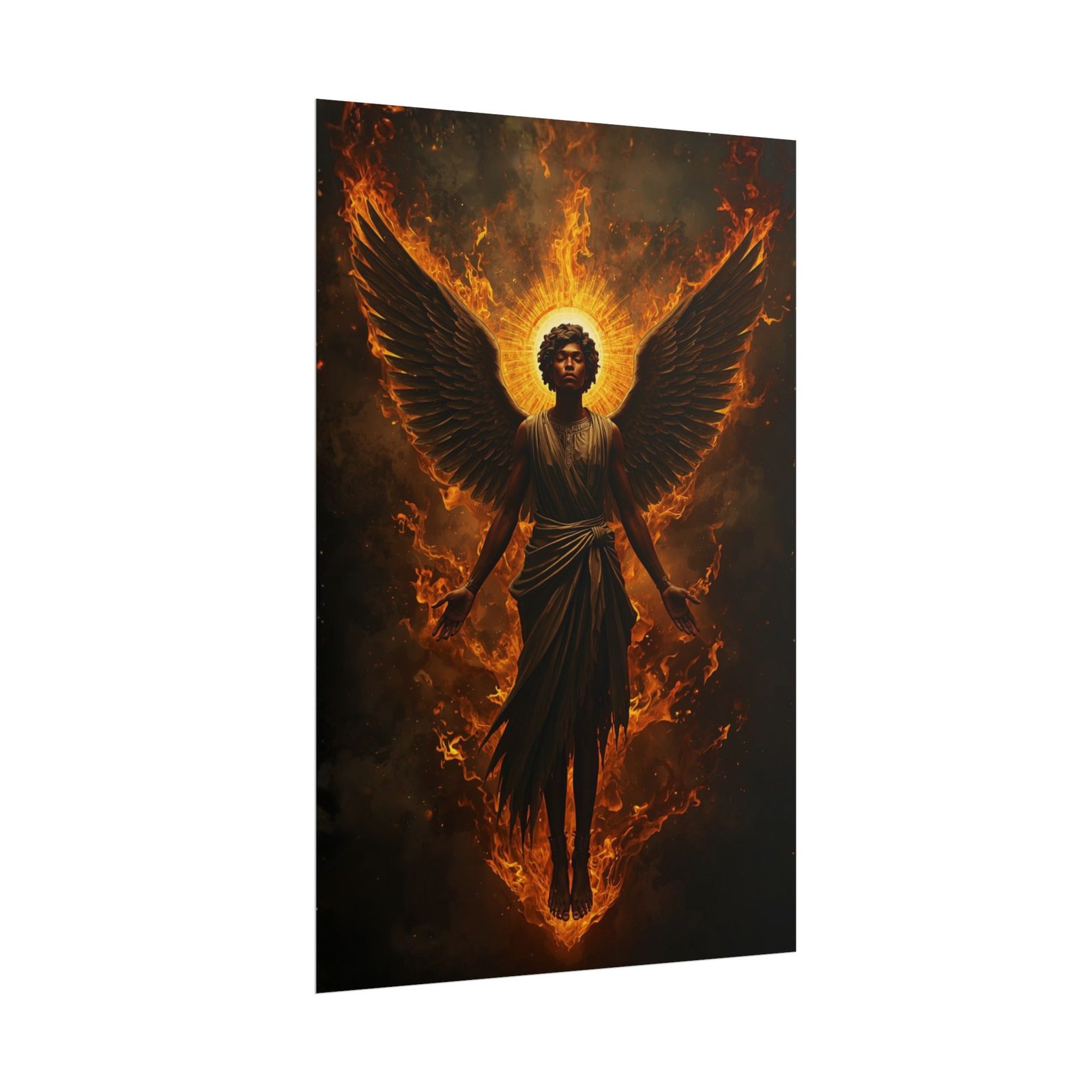 Afrofuturisim Angel of Fire Rolled Poster - Image 2