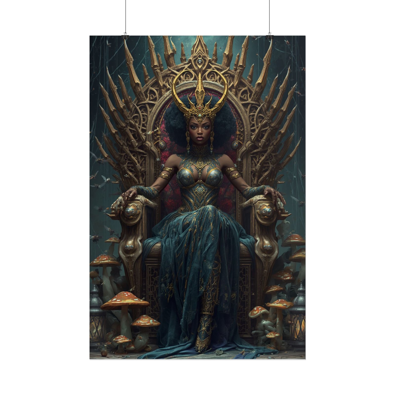 Afrofuturisim Dark Empress Roller Poster