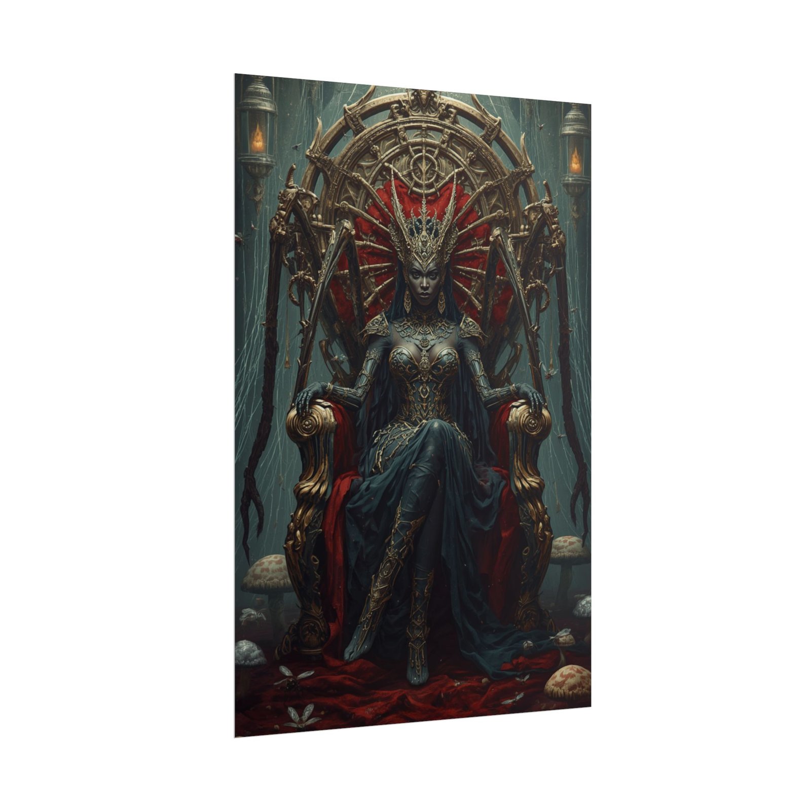 Afrofuturisim Gothic Queen Rolled Poster - Image 2