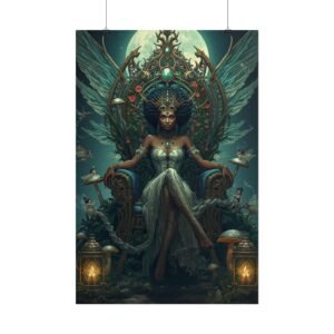 Afrofuturisim Moonlit Goddess Rolled Poster