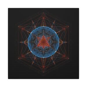 Sacred Geometry Merkaba  Canvas  12x12