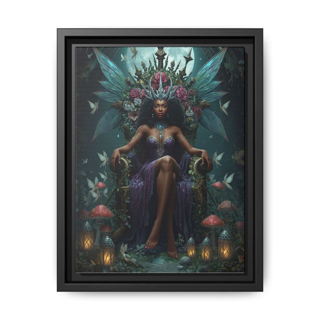Enchanted Queen Framed Canvas 9x12"
