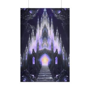 Fantasy Crystal Castle Rolled Poster