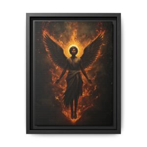 Afrofuturisim Fiery Angel Canvas FRAMED 9x12"
