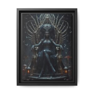 Afrofuturisim Gothic Queen Canvas, FRAMED 9x12"