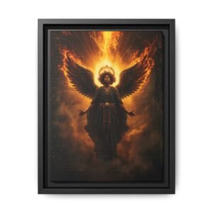Afrofuturisim Fiery Angel Canvas FRAMED 9x12"