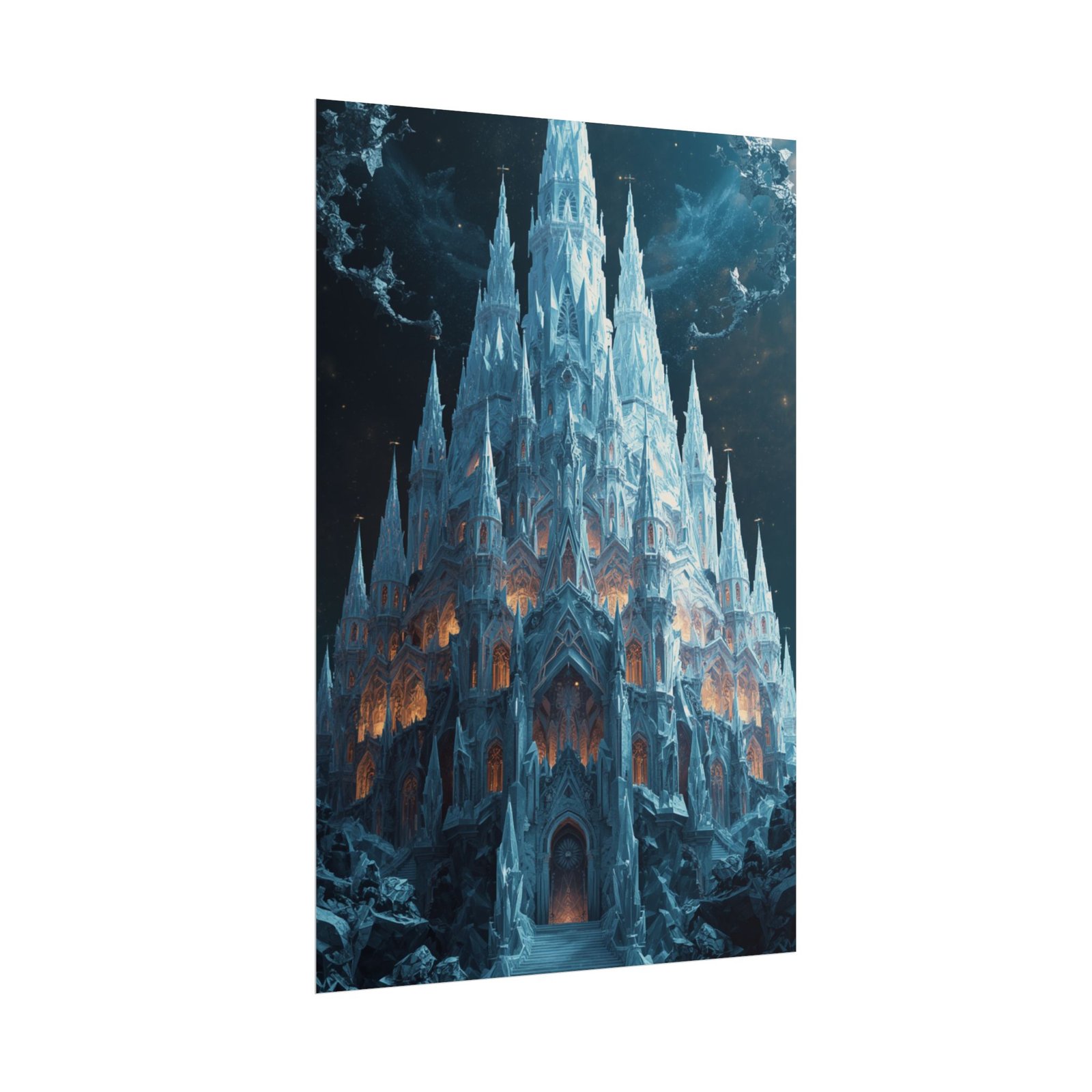 Fantasy Ice Castle Rolled Poster - Image 2