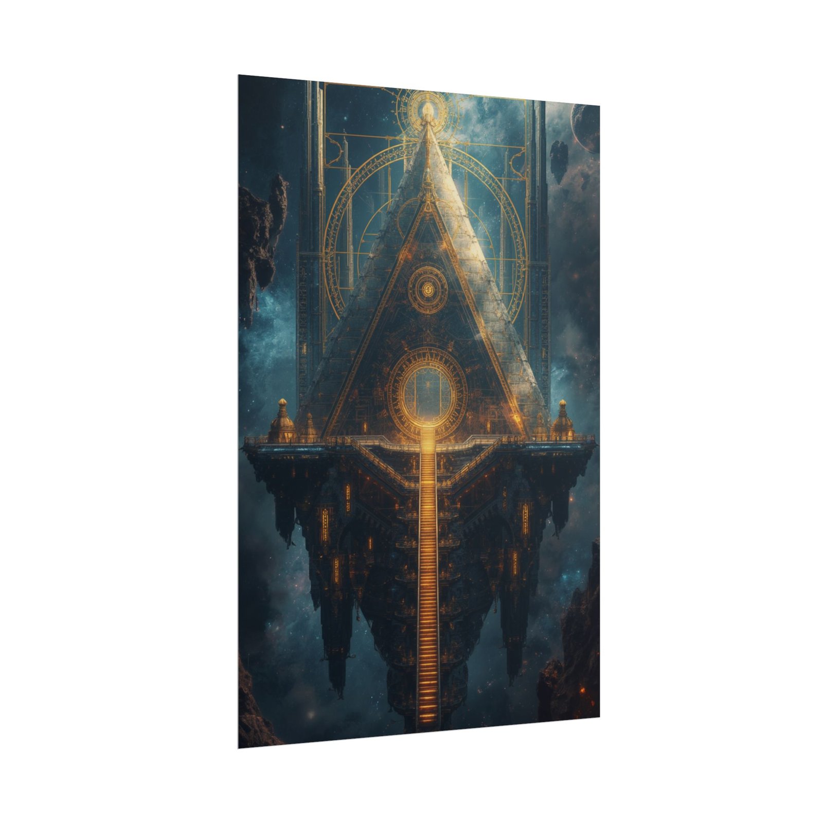 Mystic Pyramid Fantasy Temple Rolled Poster - Image 2