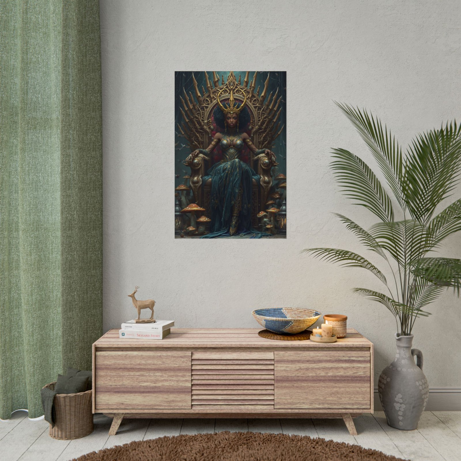 Afrofuturisim Dark Empress Roller Poster - Image 4