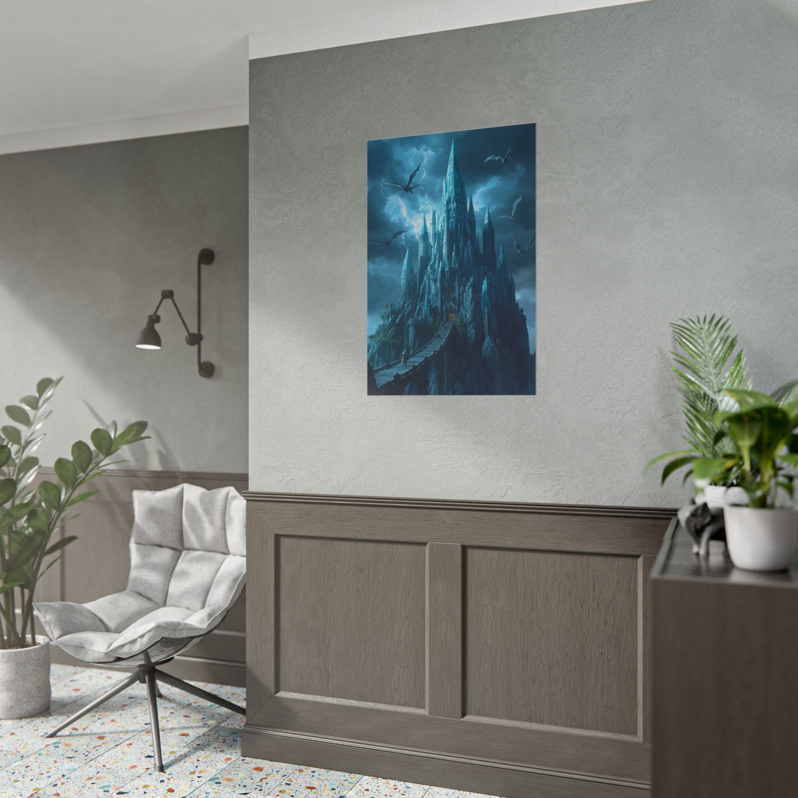 Dragons Gothic Ice Castle Rolled Poster - Image 3