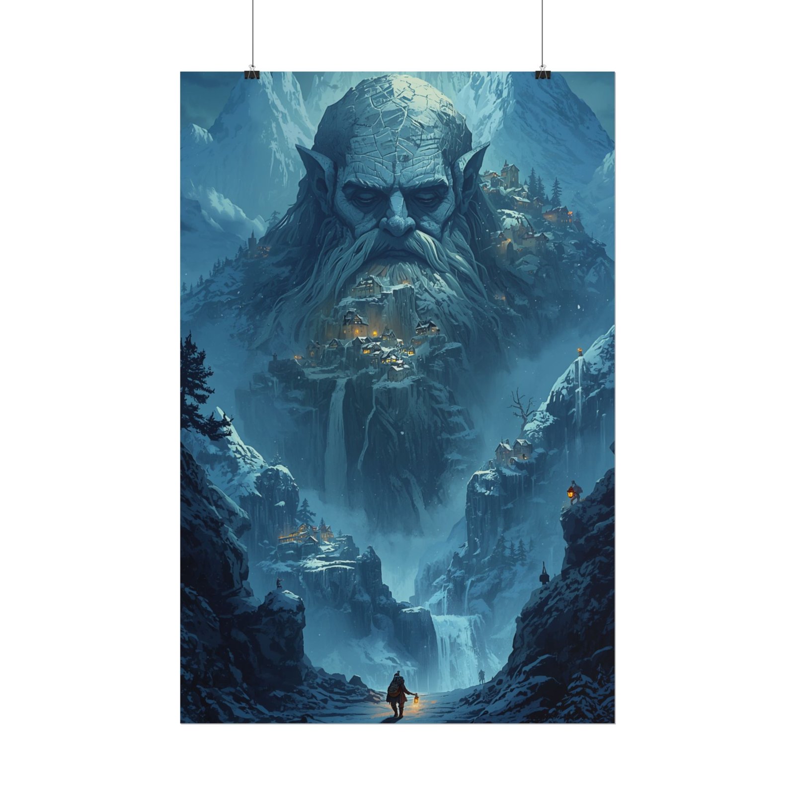 Giant Mountain Guardian Rolled Poster