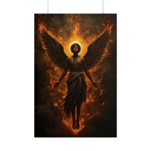 Afrofuturisim Angel of Fire Rolled Poster