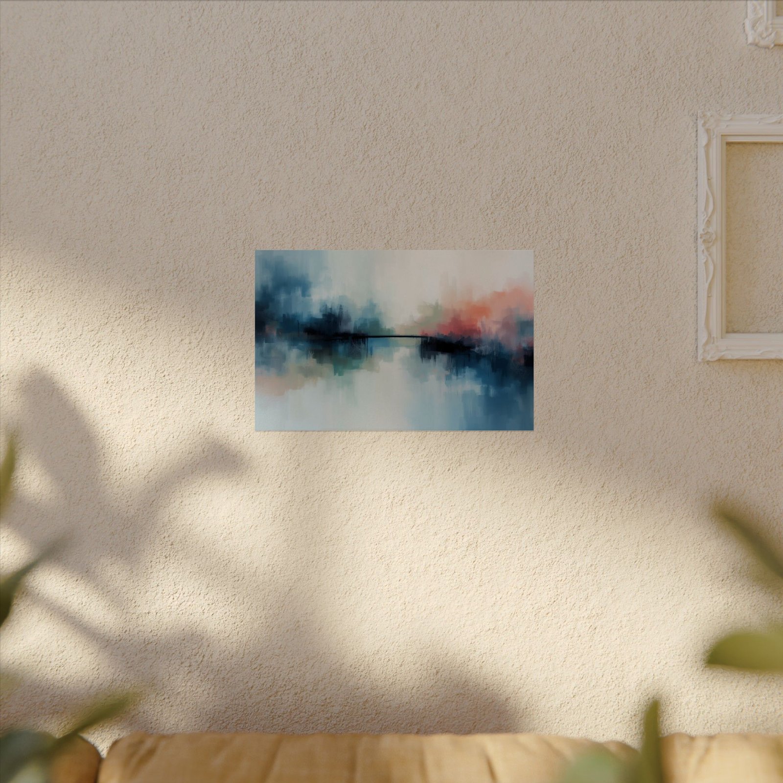 Abstract Textured Watercolor Lake Poster #47 - Image 4