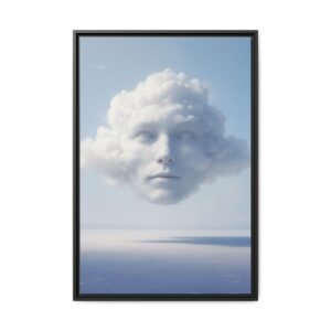 IS_6912 Surreal Cloud Dreamy Sky Matte Canvas — Framed 24x36"