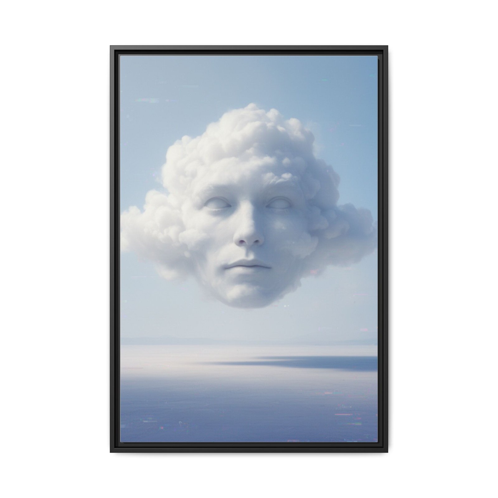 IS_6912 Surreal Cloud Dreamy Sky Matte Canvas — Framed 24x36"