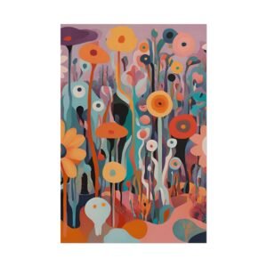 IS_3867 Abstract Modern Floral Rolled Poster
