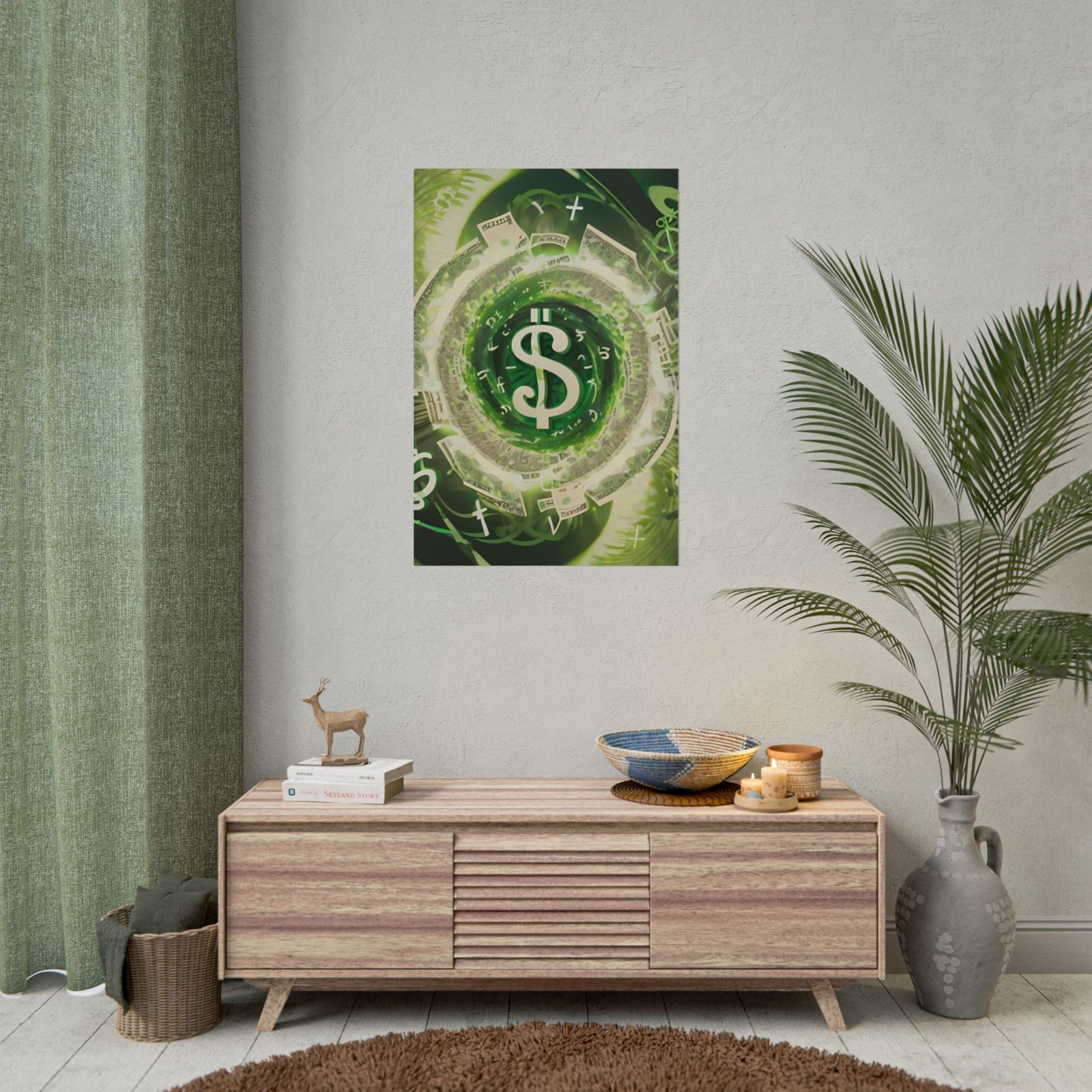 IS_3375 Conceptual Money Rolled Poster - Image 3