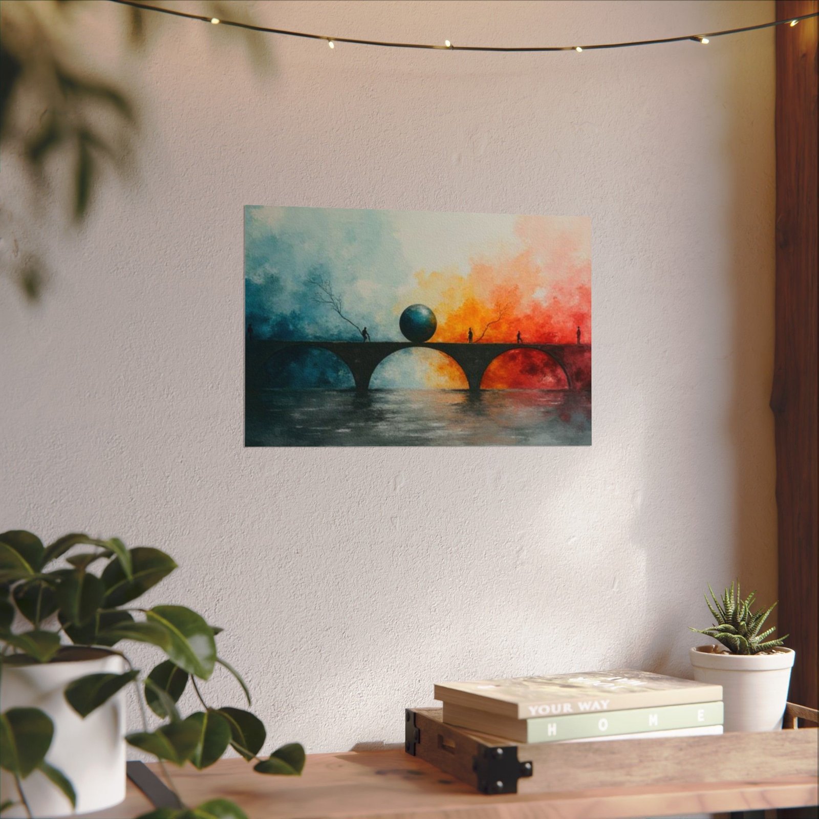 Surreal Textured Watercolor Poster #27— Matte Textured Wall Art - Image 5