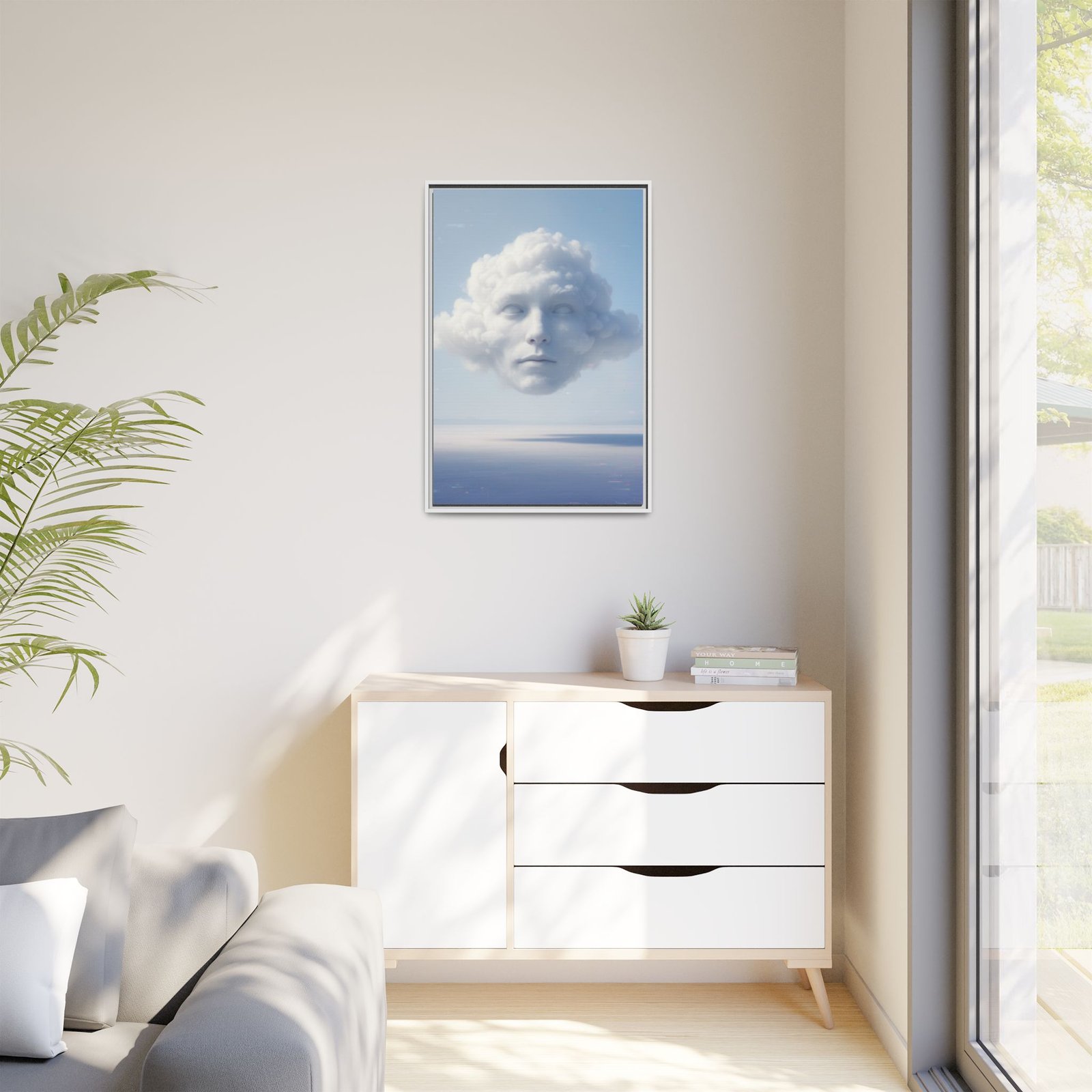 IS_6912 Surreal Cloud Dreamy Sky Matte Canvas — Framed 24x36" - Image 15