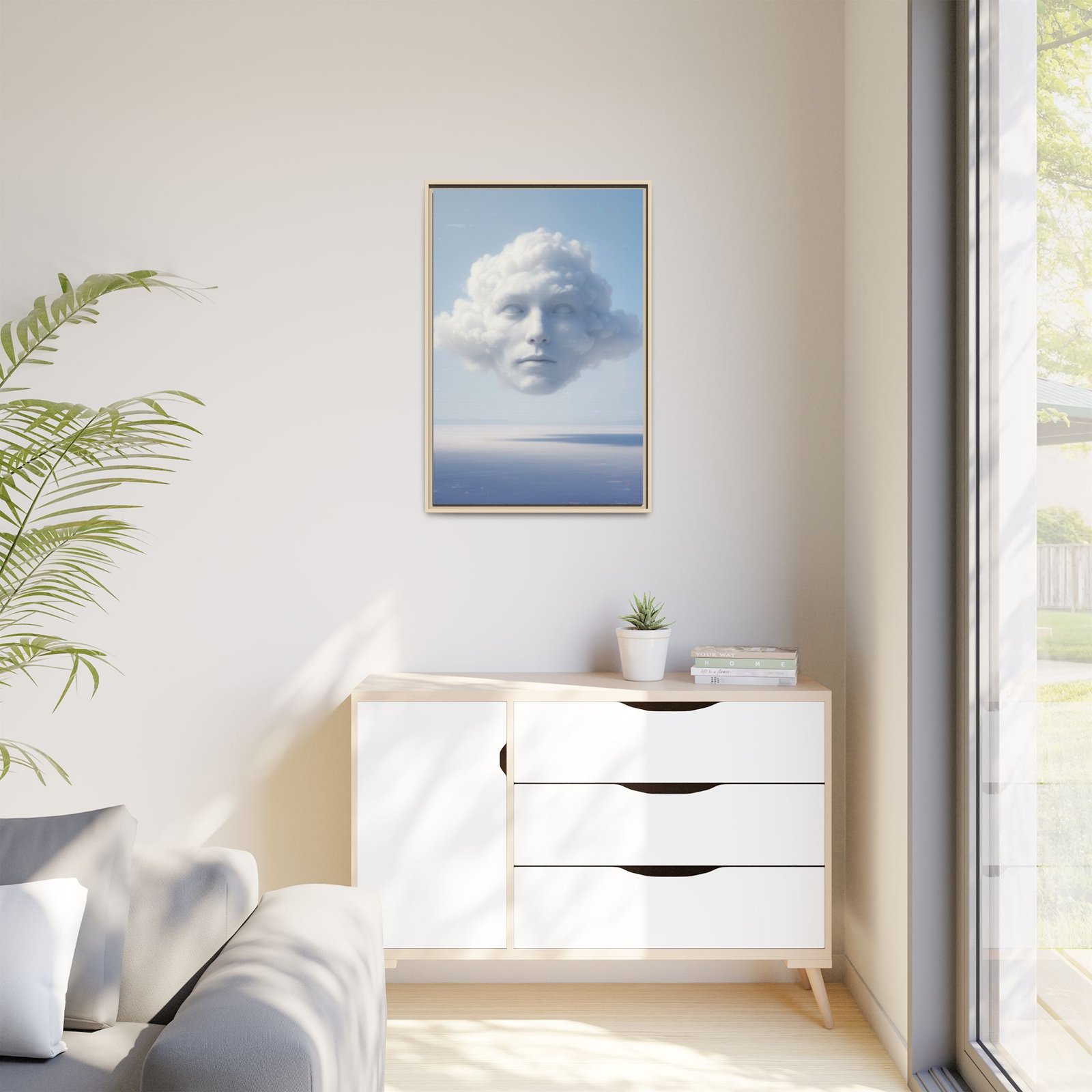 IS_6912 Surreal Cloud Dreamy Sky Matte Canvas — Framed 24x36" - Image 7