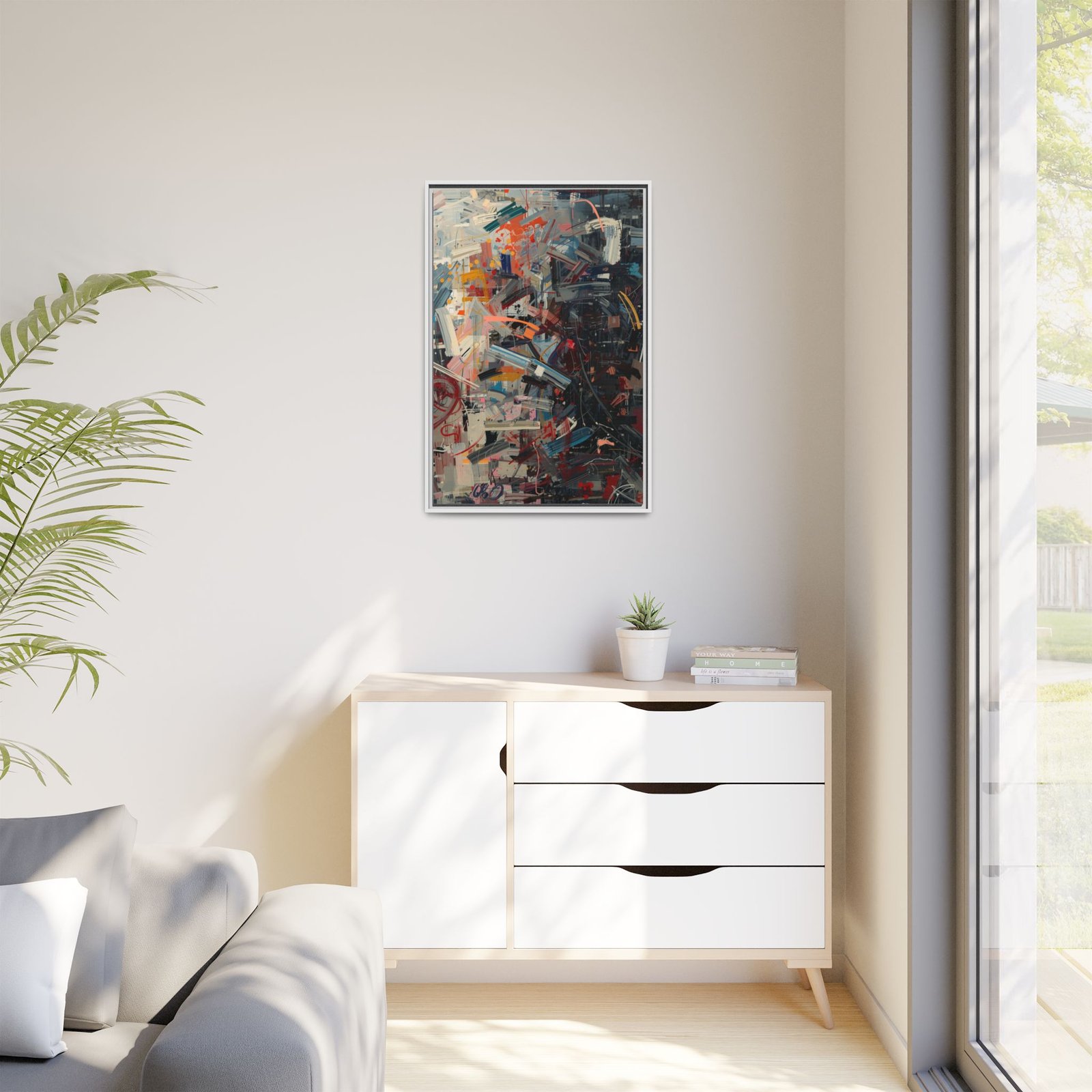 Abstract Multicolor Matte Canvas, Framed 24x36" - Image 15