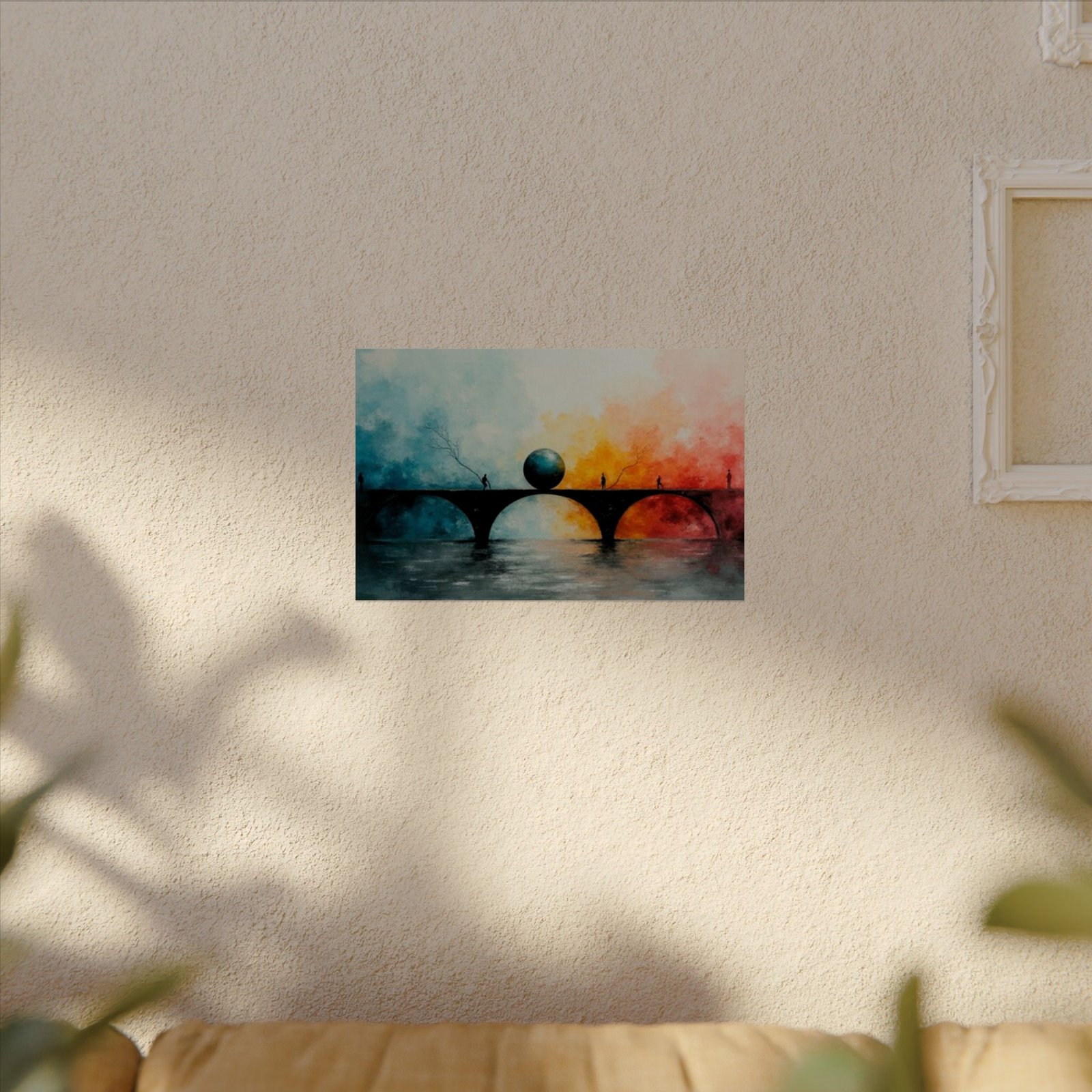 Surreal Textured Watercolor Poster #27— Matte Textured Wall Art - Image 4