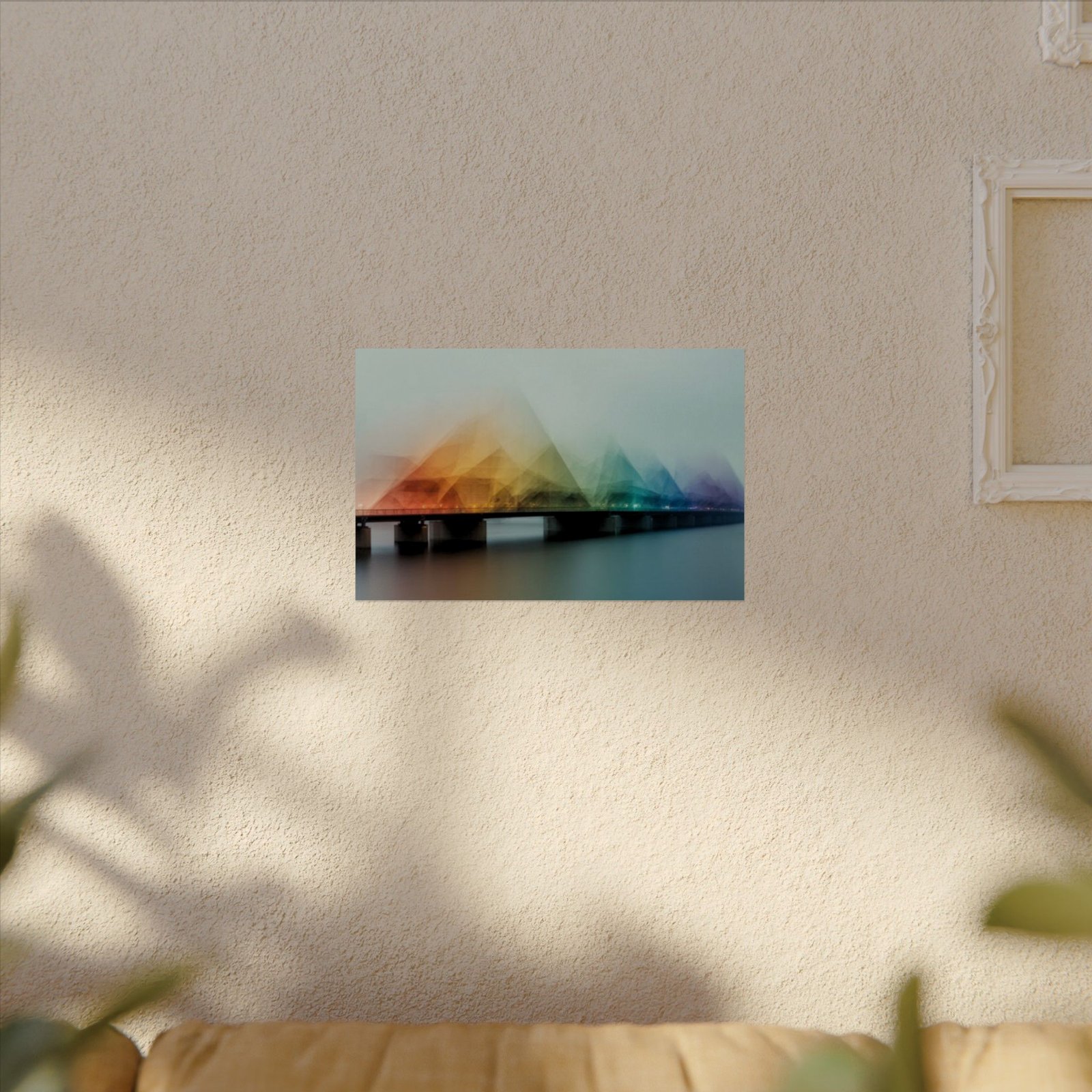 Abstract Rainbow Bridge Watercolor Poster #46 - Image 4