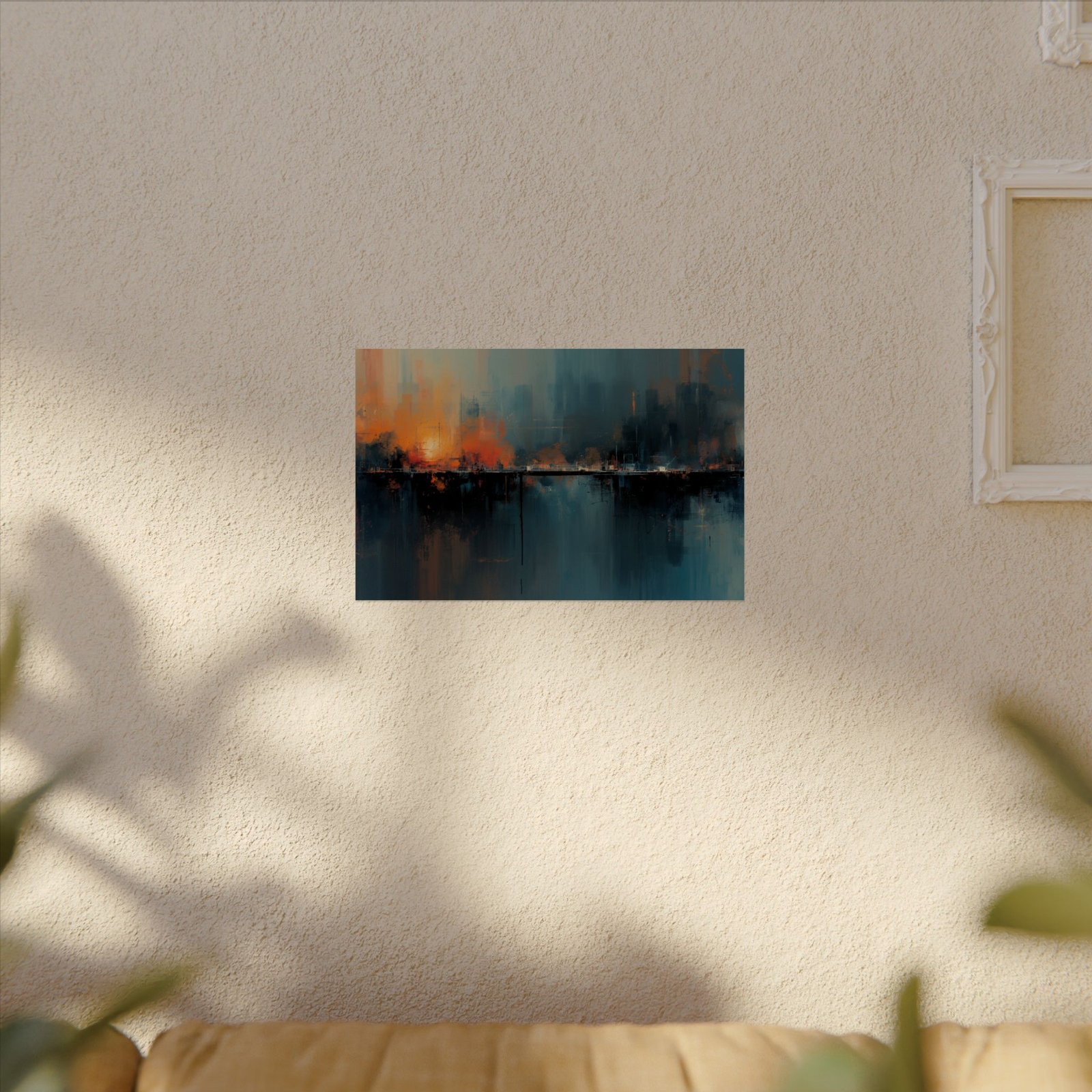 Abstract Geometric Watercolor Cityscape Poster #40 - Image 4