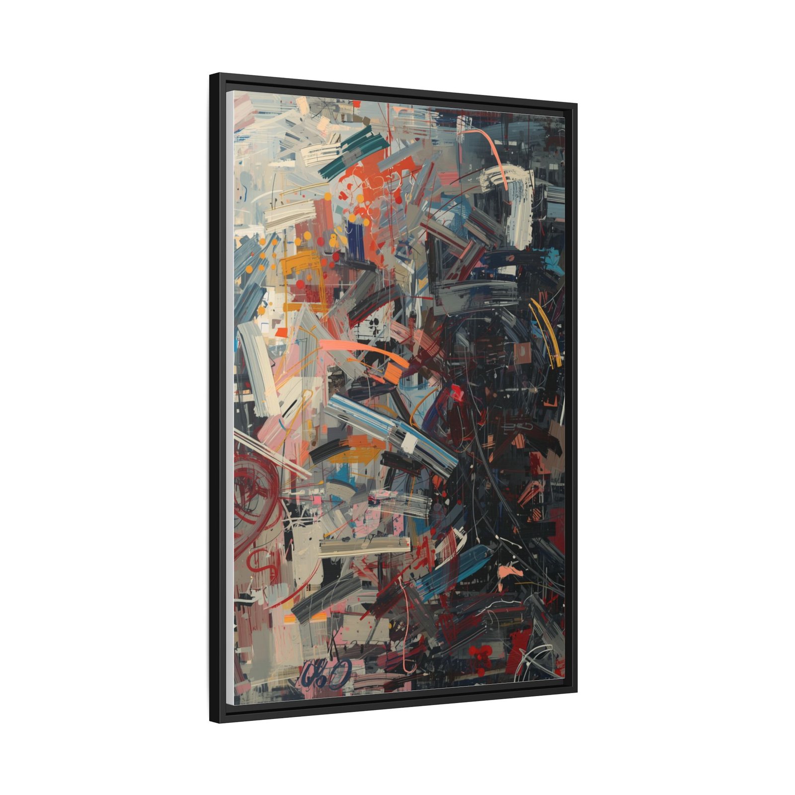 Abstract Multicolor Matte Canvas, Framed 24x36" - Image 2