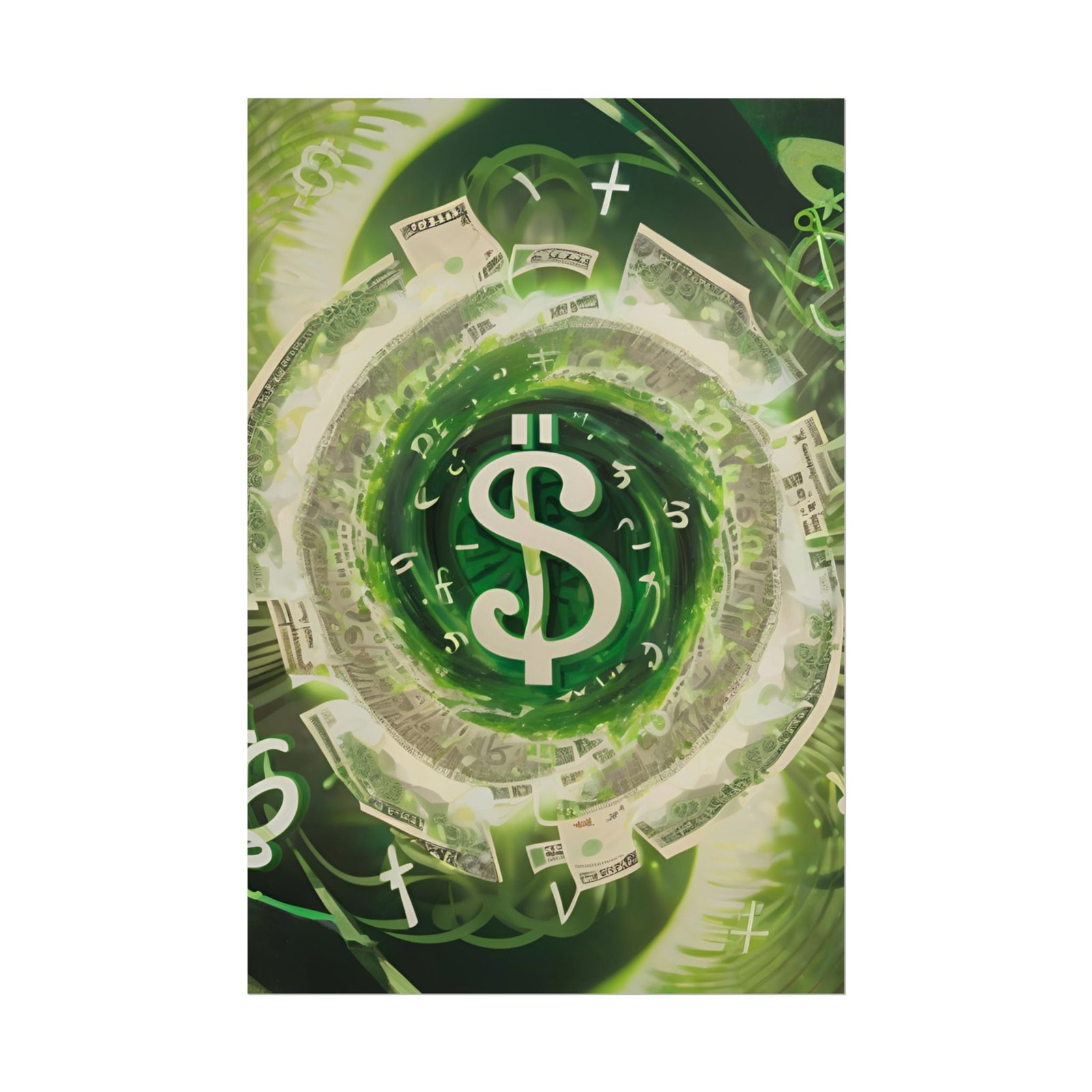 IS_3375 Conceptual Money Rolled Poster