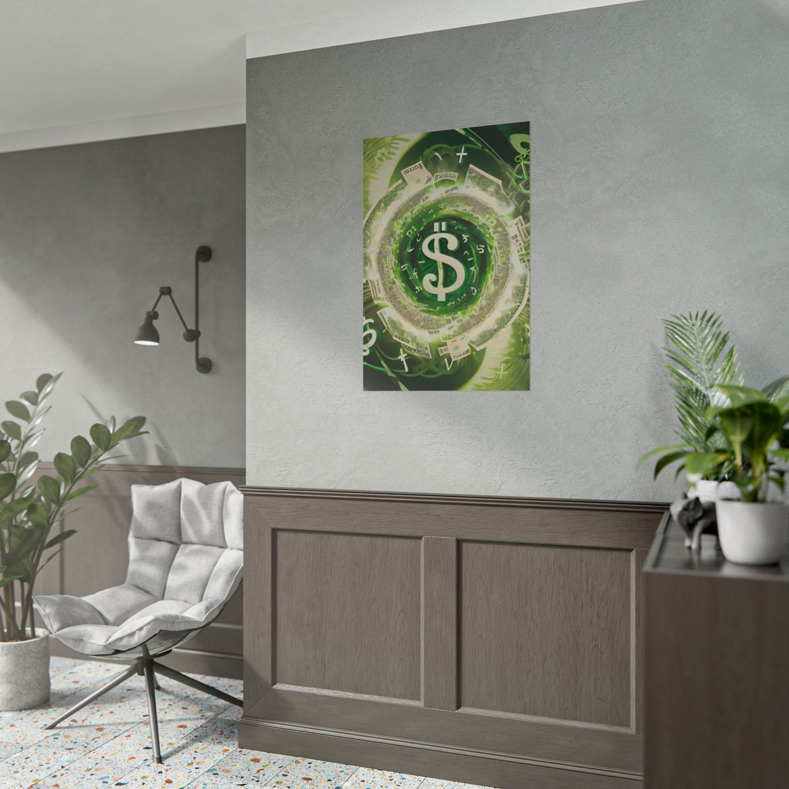 IS_3375 Conceptual Money Rolled Poster - Image 4