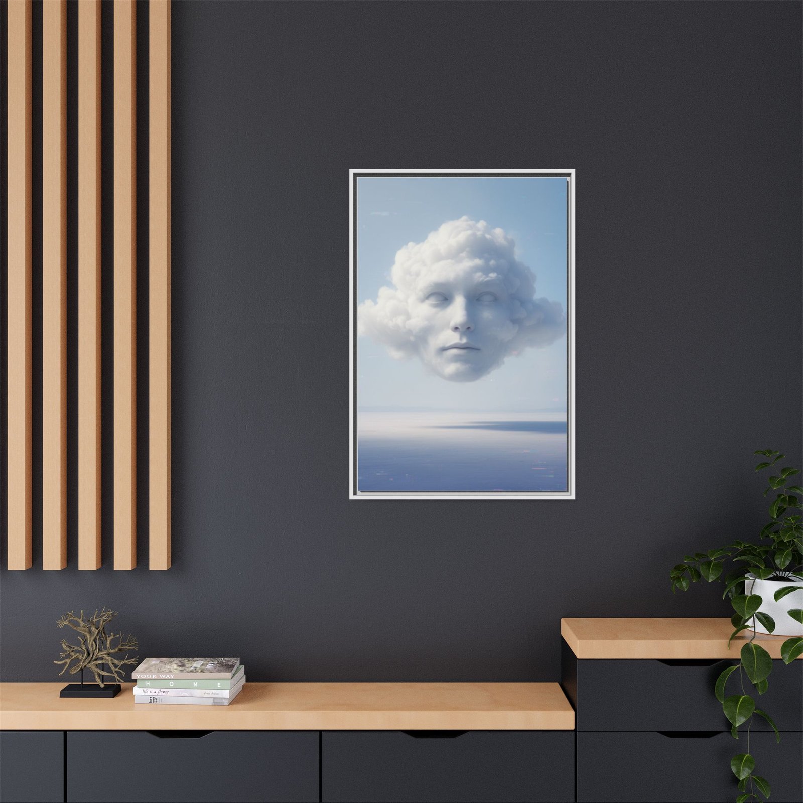 IS_6912 Surreal Cloud Dreamy Sky Matte Canvas — Framed 24x36" - Image 16