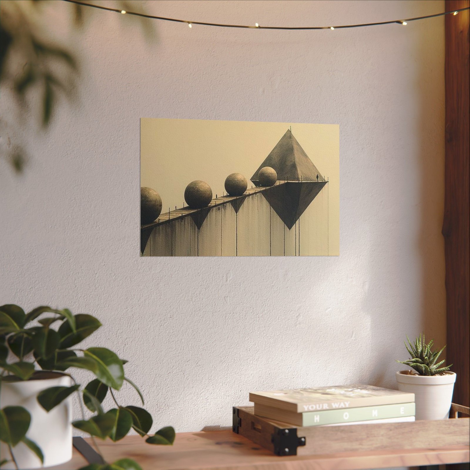 Abstract Architectural Textured Watercolor Poster #42 - Image 5