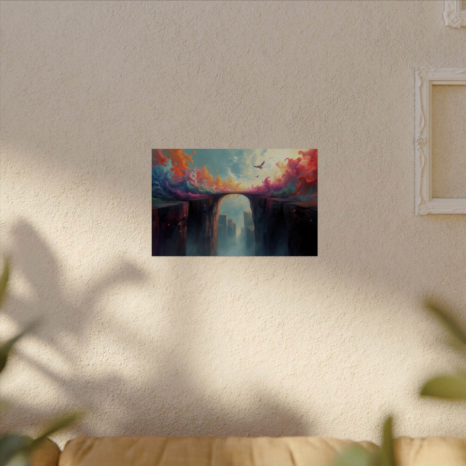 Surreal Textured Watercolor Bridge Poster #33 - Image 4