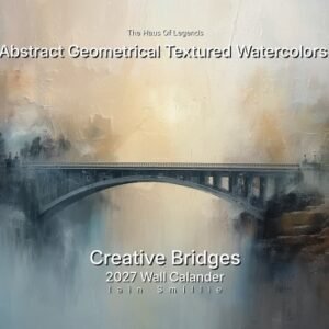 Calendar 2027: Abstract Geometric Textured Watercolors