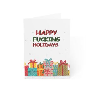 Greeting Card – “Happy Fucking Holidays” Funny Holiday Card (1–50 pcs)