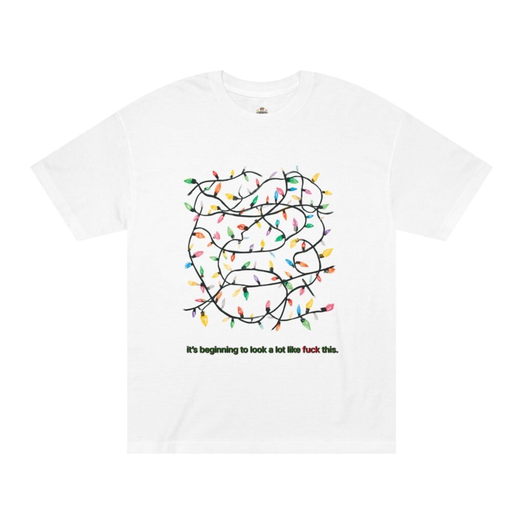 Holiday Tangled Lights Tee — “It’s beginning to look a lot like fuck this.”