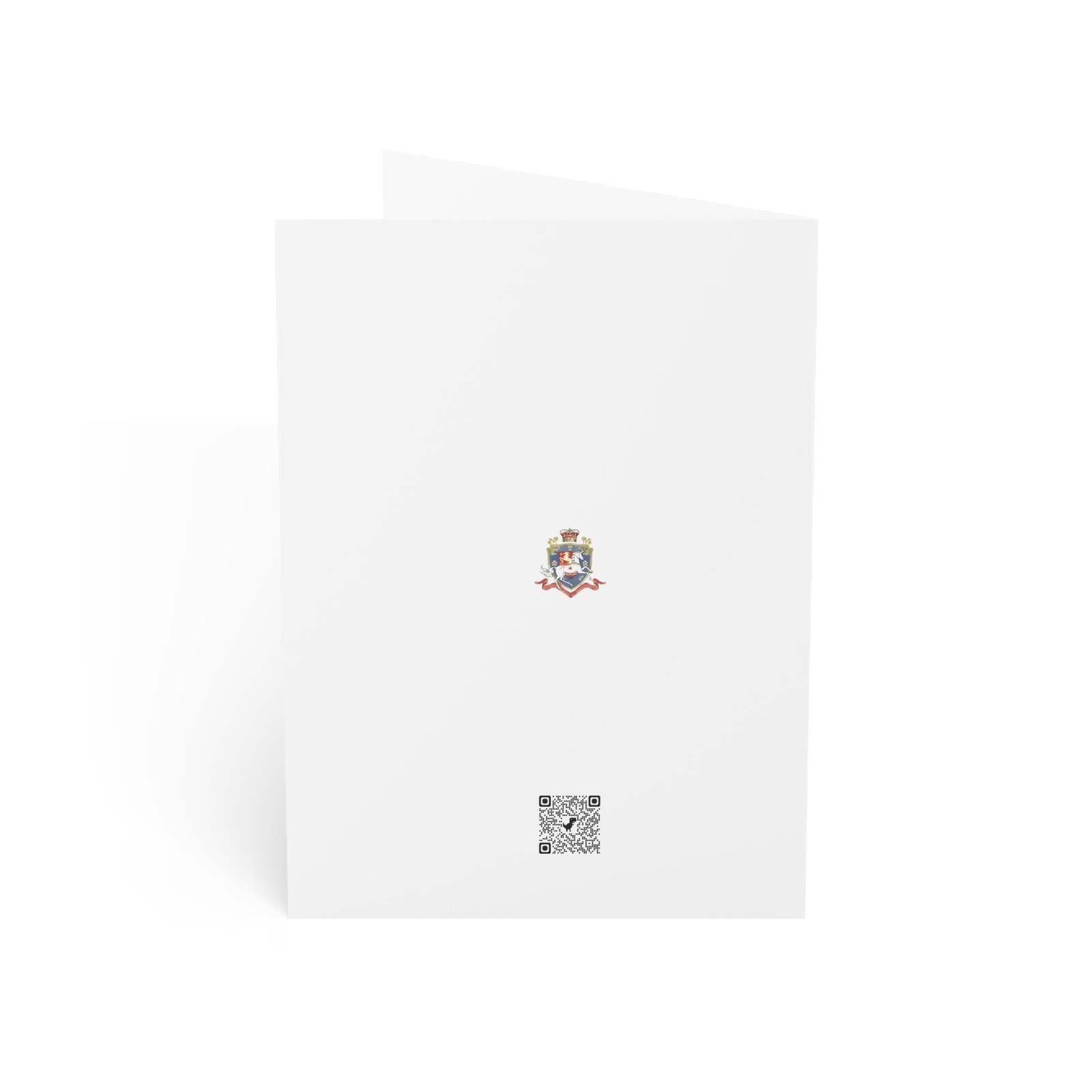 Funny Christmas Greeting Card — “Santa Knows You’ve Been A Little Bitch” with Cute Grumpy Kid Design - Image 2