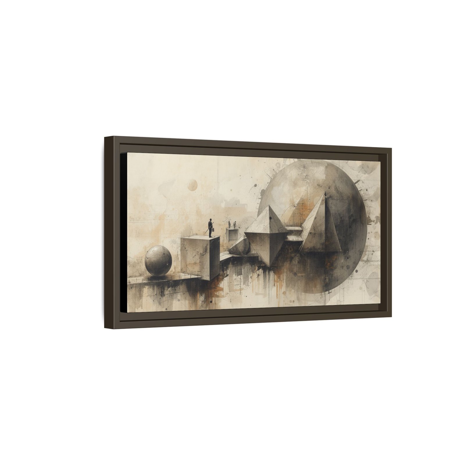 Abstract Geometric Matte Canvas FRAMED 20x10" - Image 14