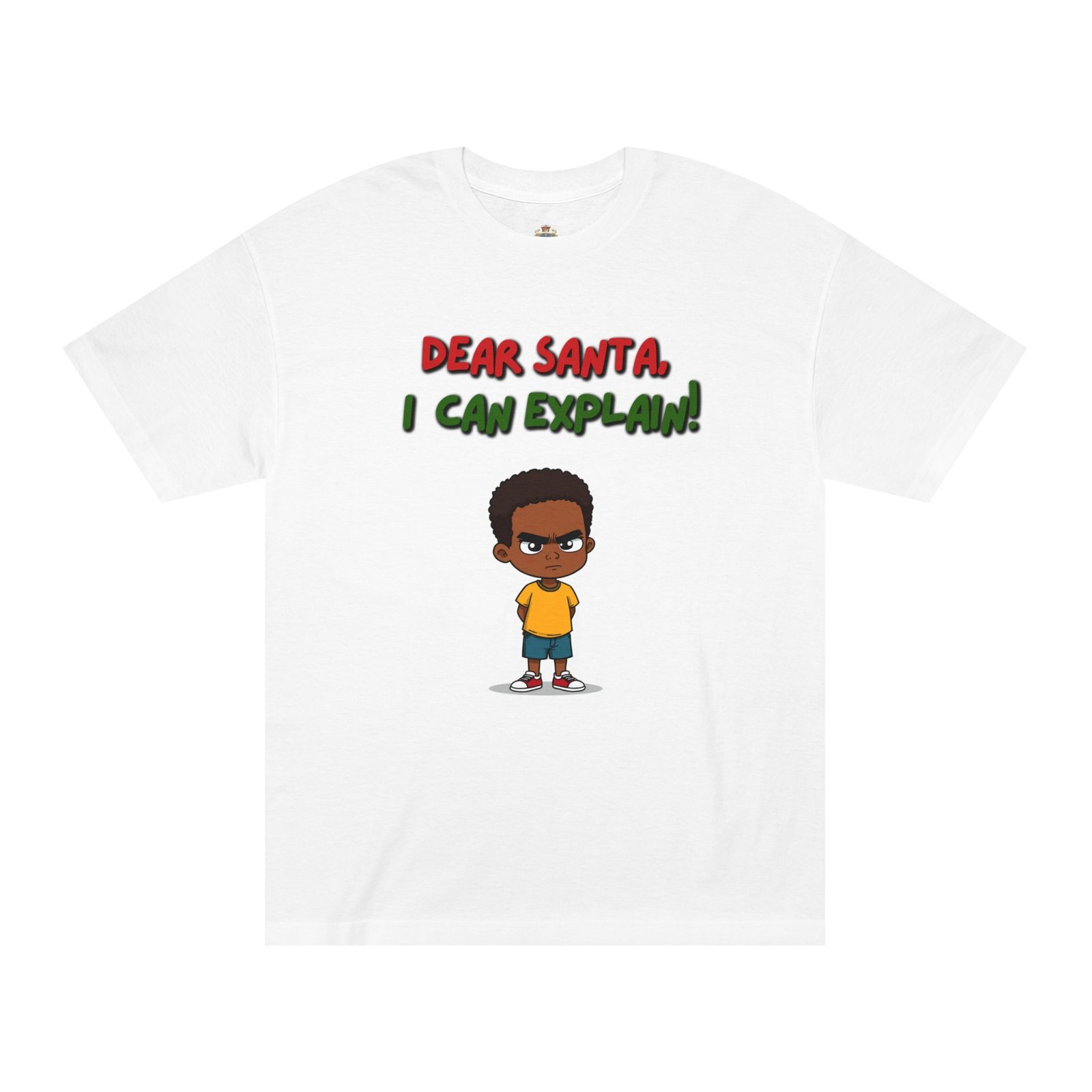 Kids' Christmas Tee - "Dear Santa I Can Explain!" Funny Holiday Shirt